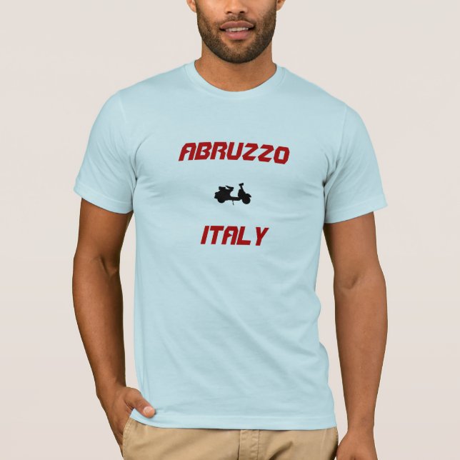Camiseta Abruzzo, Itália, Patinete (Frente)