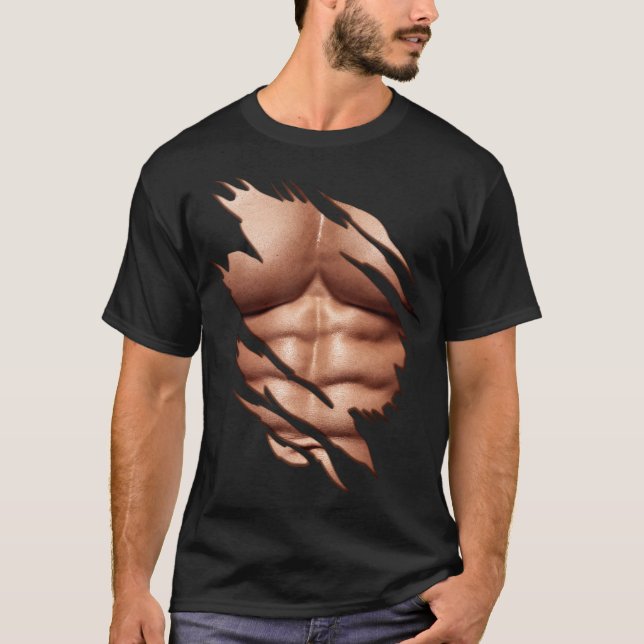 Camiseta Abs Clássico Engraçado (Frente)