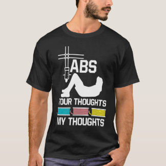 Camiseta ABS seus pensamentos minha impressora 3D nerd