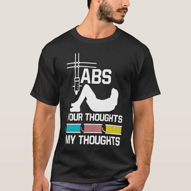 Camiseta ABS your thoughts my thoughts nerd 3D printer (Frente)