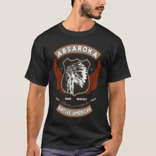 Camiseta Absaroka Crow Tribe Orgulho Índio Nativo Americano