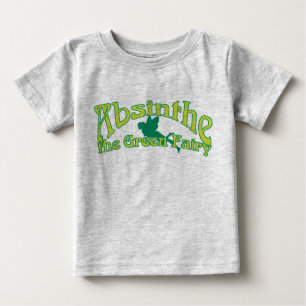 Camiseta Absinho Texto Fada Verde