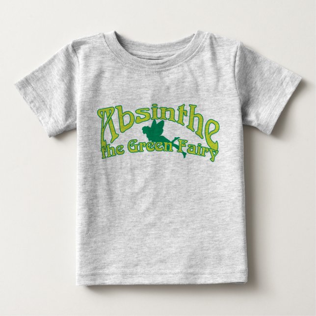 Camiseta Absinho Texto Fada Verde (Frente)