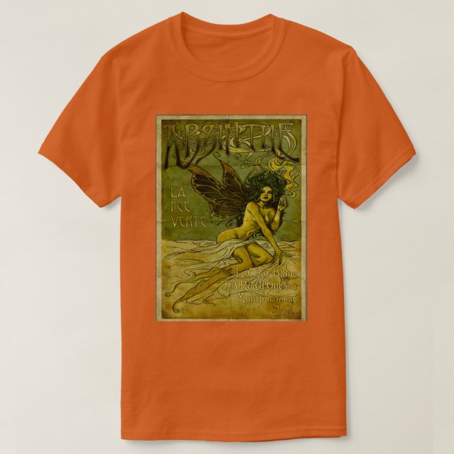 Camiseta Absinthe la fee vert (Frente do Design)