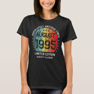 Camiseta Absolutamente Incrível Desde agosto de 1995 Man Wo