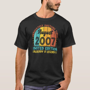 Camiseta Absolutamente Incrível Desde Agosto De 2007 Boy Bi