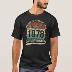 Camiseta Absolutamente Incrível Desde Dezembro De 1978 Home