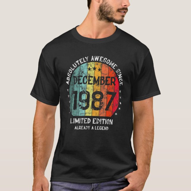 Camiseta Absolutamente Incrível Desde Dezembro De 1987 Home (Frente)