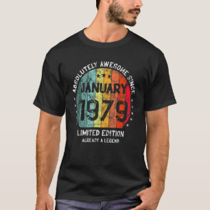 Camiseta Absolutamente Incrível Desde Janeiro De 1979 Homem