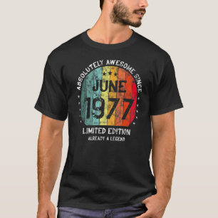 Camiseta Absolutamente Incrível Desde Junho De 1977 Homem M