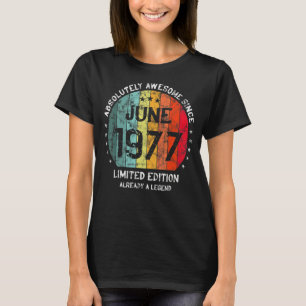 Camiseta Absolutamente Incrível Desde Junho De 1977 Homem M