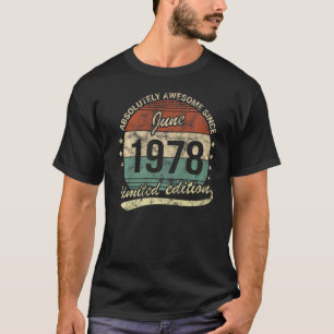Camiseta Absolutamente Incrível Desde Junho De 1978 Homem M