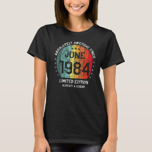 Camiseta Absolutamente Incrível Desde Junho De 1984 Homem M