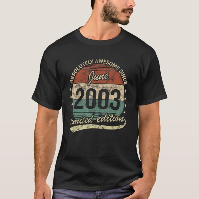 Camiseta Absolutamente Incrível Desde Junho De 2003 Homem M (Frente)