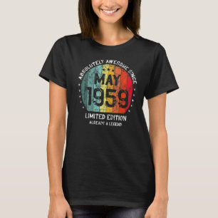 Camiseta Absolutamente Incrível Desde Maio De 1959 Homem Mu