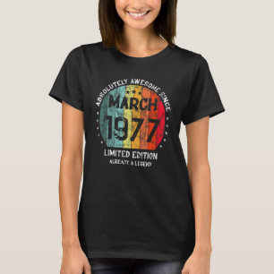 Camiseta Absolutamente Incrível Desde Março De 1977, Homem-