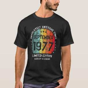 Camiseta Absolutamente Incrível Desde Setembro De 1977 Home