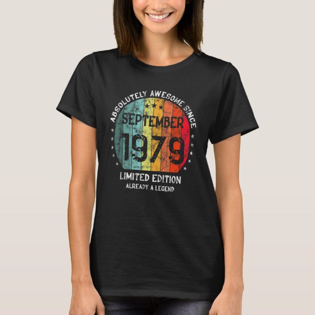 Camiseta Absolutamente Incrível Desde Setembro De 1979 Home (Frente)