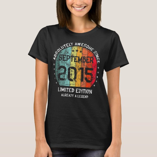 Camiseta Absolutamente Incrível Desde Setembro De 2015 Boy  (Frente)