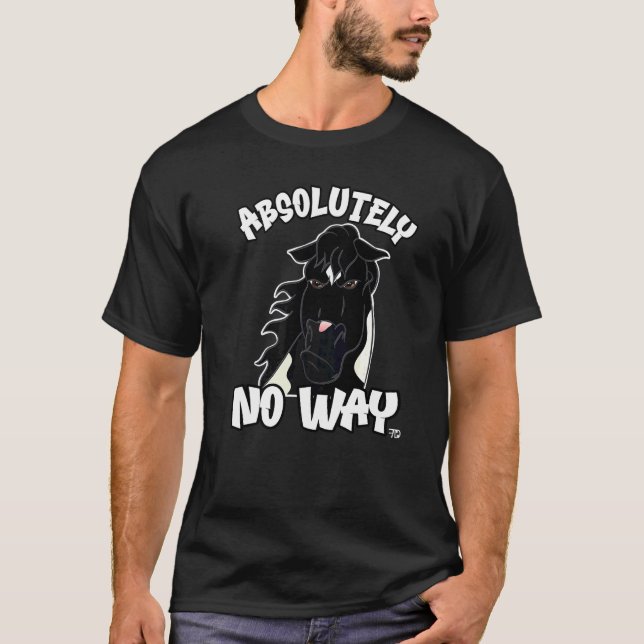 Camiseta Absolutamente nenhuma maneira rabugento Tinker ou  (Frente)