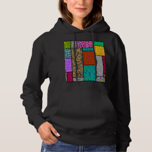 Camiseta Abstração de Design Gráfico Floral Mondrian