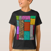 Abstração de Design Gráfico Floral Mondrian