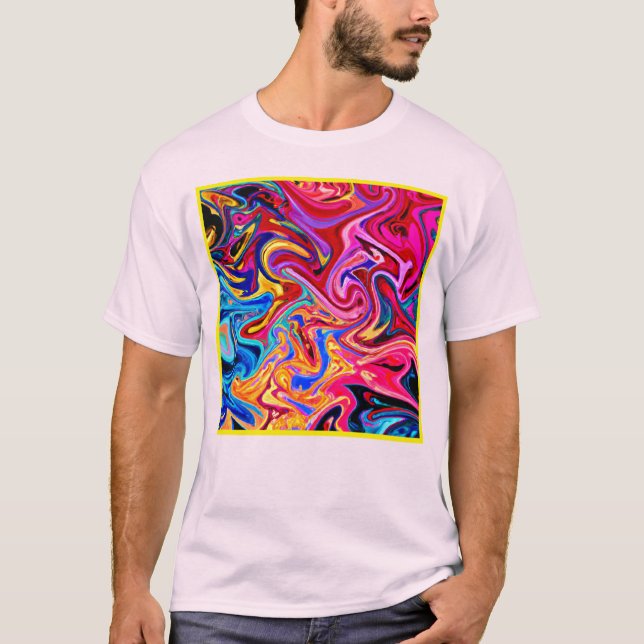Camiseta Abstração de Embarque para Impacto Visual (Frente)
