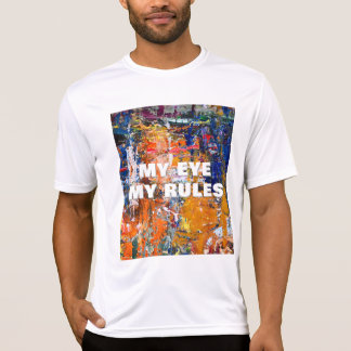 Camiseta Abstração vívida - Caos de Tintas de Óleo no Pa do