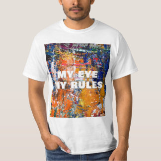 Camiseta Abstração vívida - Caos de Tintas de Óleo no Pa do