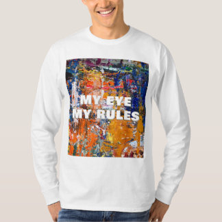 Camiseta Abstração vívida - Caos de Tintas de Óleo no Pa do