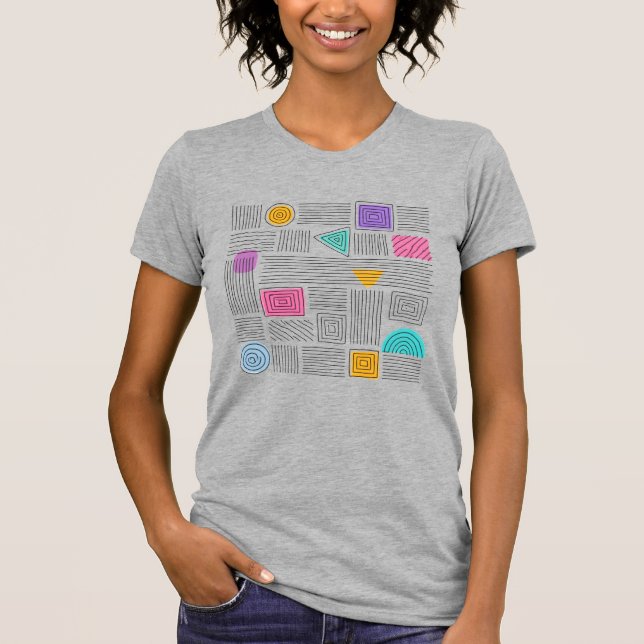 Camiseta Abstract Art Unique Authentic Design Tee (Frente)