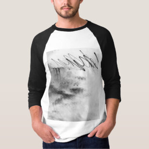 Camiseta Abstract Black and White Light Trails Long Exposur