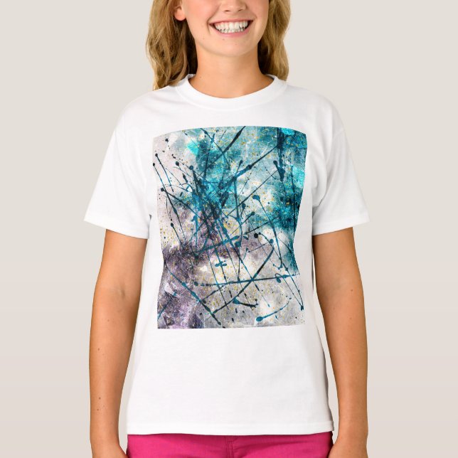 Camiseta Abstract blue strokes (Frente)