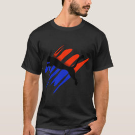 Camiseta Abstract Brush Stroke Art – Bold Color Drip Graphi