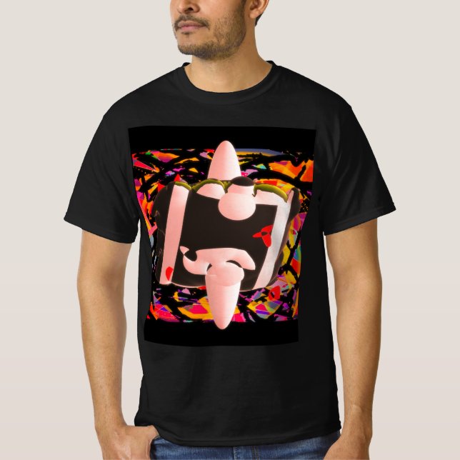 Camiseta Abstract futuristic design modern (Frente)