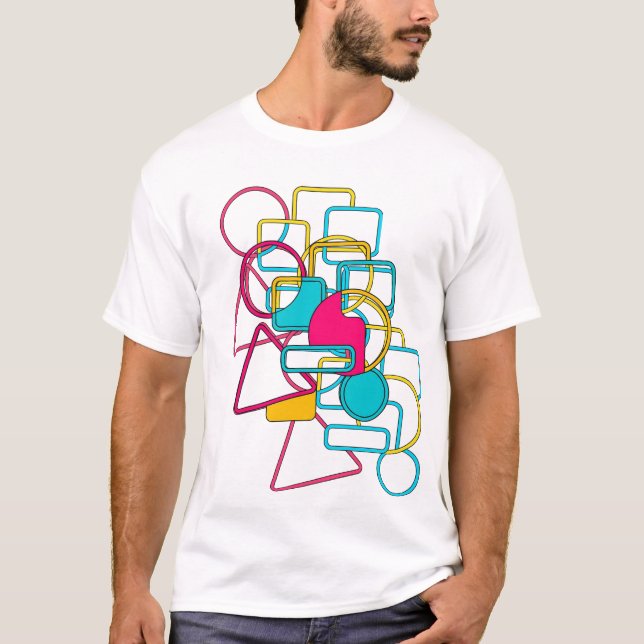 Camiseta Abstract Geometric Pattern – geometric t shirt,  (Frente)