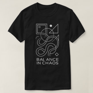 Camiseta Abstract Geometry: Balance in Chaos
