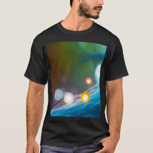 Camiseta Abstract Microscopic Medical Journey of Glowing Pa