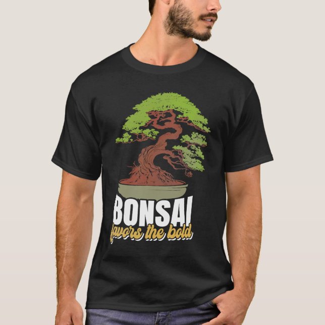 Camiseta Abstract Pleasant Patience Of Bonsai Quote (Frente)