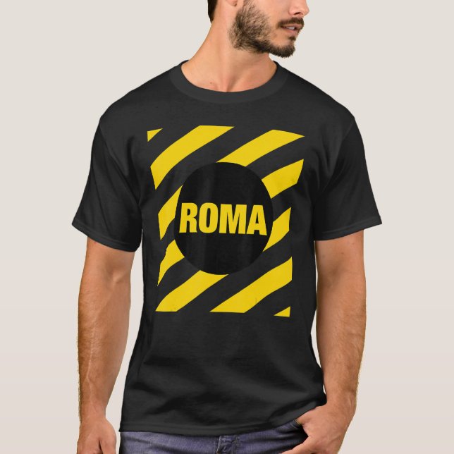 Camiseta Abstract Rome Italy Square Style Roma Italia Illus (Frente)