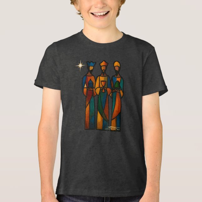 Camiseta Abstract Three Wise Men (Frente)