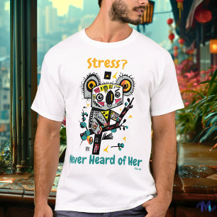 Camiseta Abstract Vibrant Koala Stress-Free