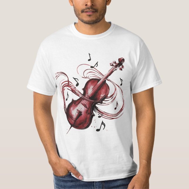 Camiseta abstract violin (Frente)