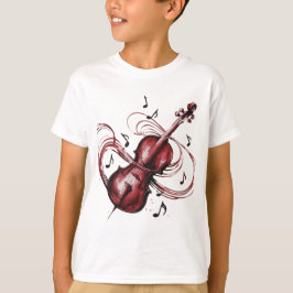 Camiseta Abstract violin basic children's