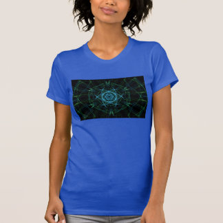 Camiseta abstrata do azul