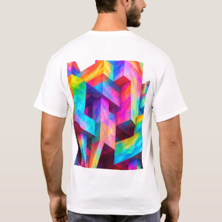 Camiseta Abstrata Geométrica Colorida – Modo Vibra