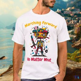 Camiseta Abstrata Vibrante de Resiliência do Solda