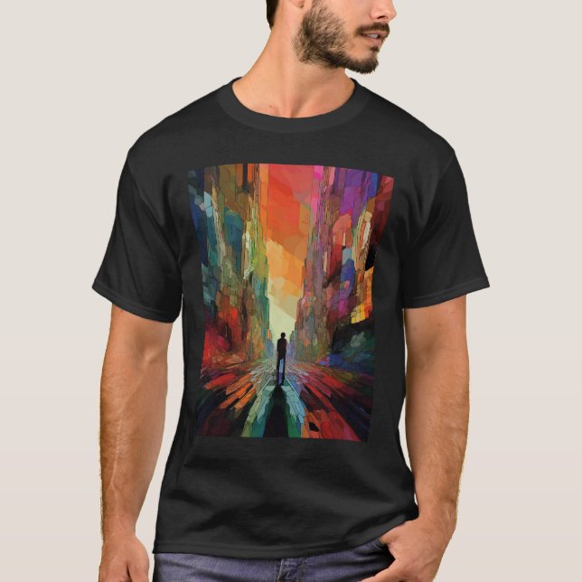 Camiseta abstrato (Frente)