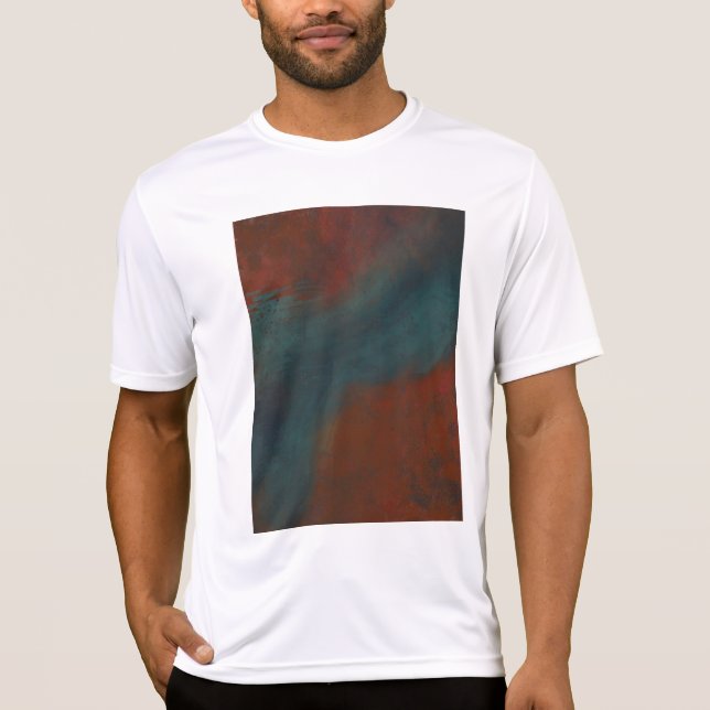 Camiseta Abstrato 1: Vermelho e azul (Frente)