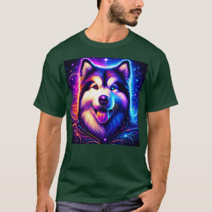 Camiseta Abstrato Alaskan Malamute TShirt